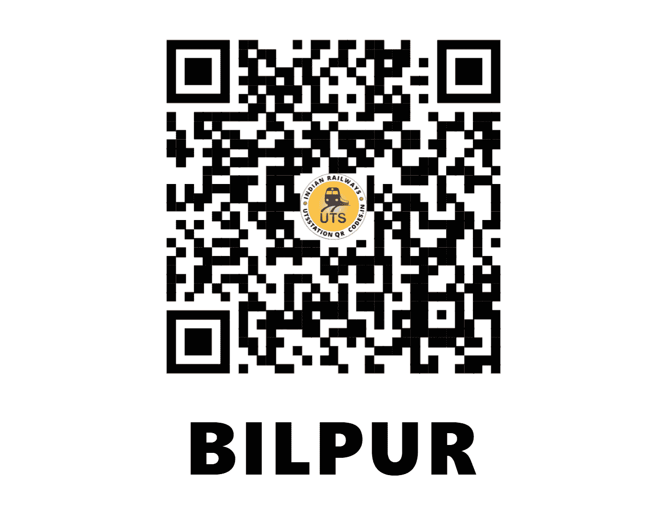 UTS QR Code for BILPUR - BLPU (NR - UTTAR PRADESH)
